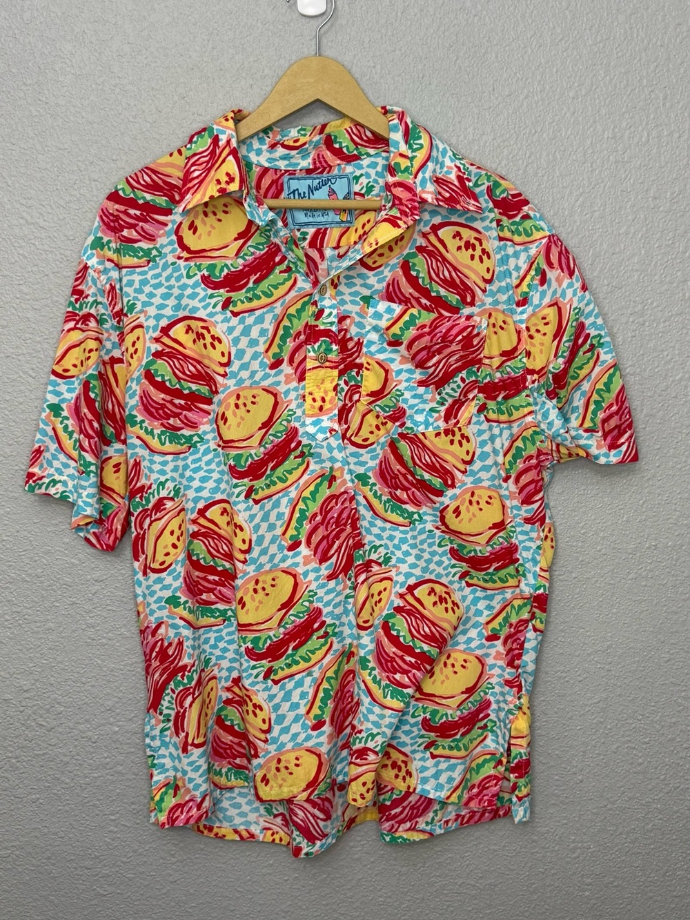 Chubbies “The Nutter Shirt” | Vibrant Cheeseburger | Size XL